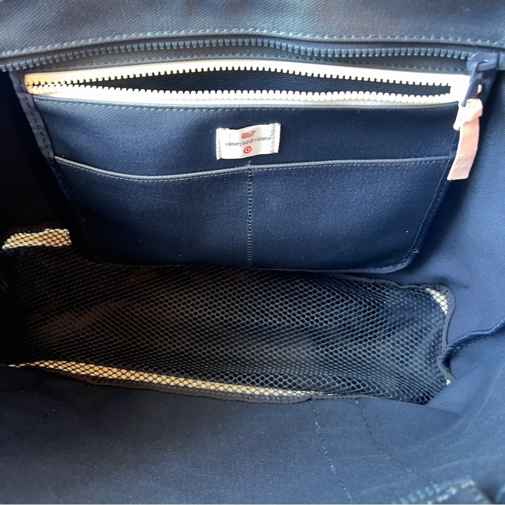 Vineyard Vines Navy and Pink Tote Bag - Picture 7 of 12